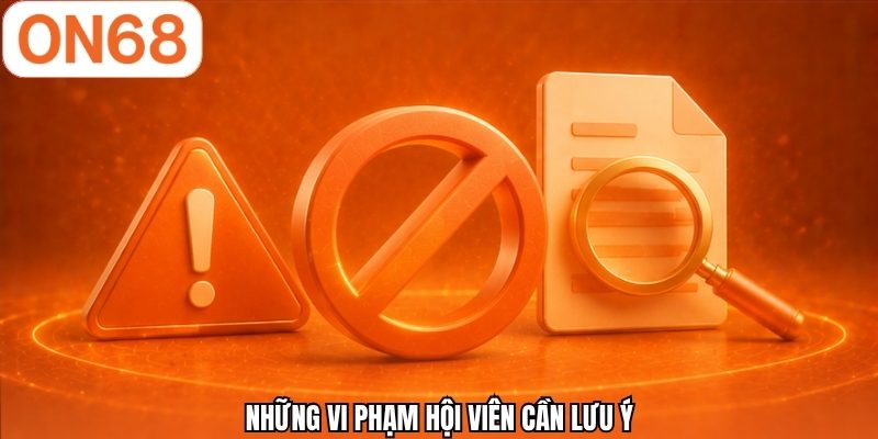 Những vi phạm hội viên cần lưu ý